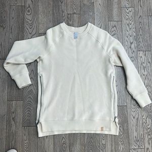 Varley Cream Side zip Sweater